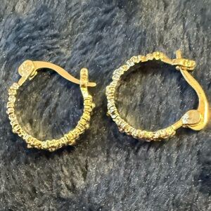 Elegant Gold Hoop Earrings. Never used